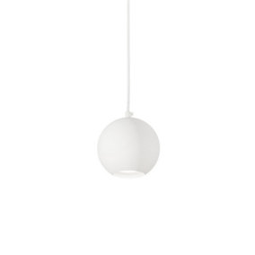 Luminosa Mr Jack Indoor Globe Ceiling Pendant Lamp 1 Light White, GU10