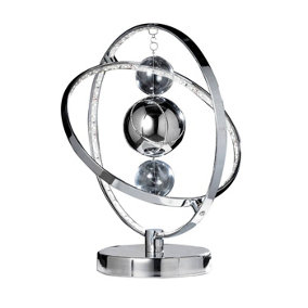 Luminosa Muni Table Lamp Chrome Glass Balls