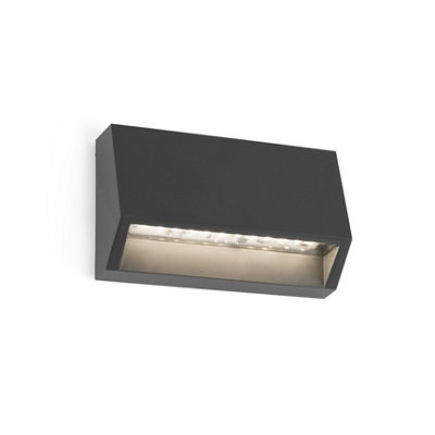 Luminosa Must LED Outdoor Small Wall Light Dark Grey IP65