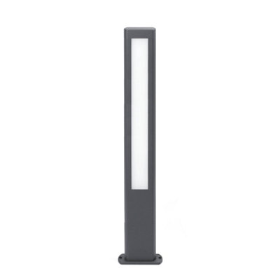 Luminosa Nanda LED Outdoor Tall Bollard Light Dark Grey IP54