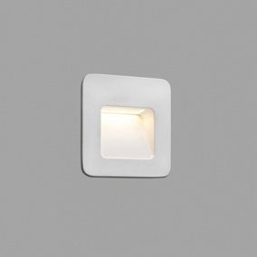 Luminosa Nase LED Outdoor Recessed Wall Light White IP44