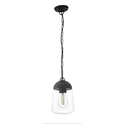 Luminosa Nera Outdoor Pendant Lamp 1xE27 IP44