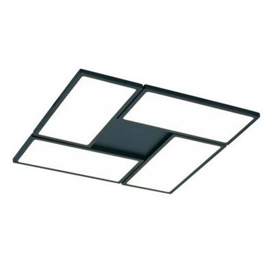 Luminosa New Or Black Dimmable LED Flush Light 60W 3000K