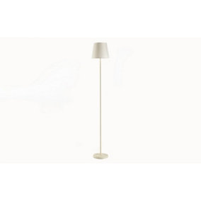 Luminosa Ninetta Floor Lamp With Tapered Shade, Ivory