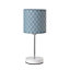 Luminosa Noah Table Lamp With Round Shade, Blue
