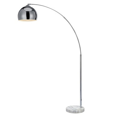 Luminosa Noova Arc Floor Lamp 1xE27 Chrome