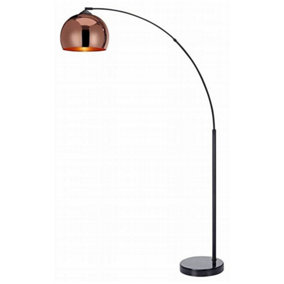 Luminosa Noova Arc Floor Lamp 1xE27 Copper