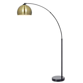 Luminosa Noova Arc Floor Lamp 1xE27 Old Gold