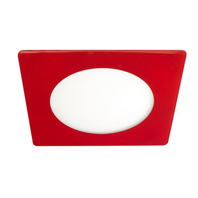 Luminosa Novo Lux LED Recessed Downlight Downlight Square 20W Red