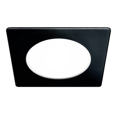 Luminosa Novo Lux LED Recessed Downlight Downlight Square 6W Black