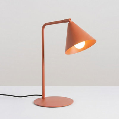Luminosa Nox Desk Task Lamp Red Ochre 1x E14