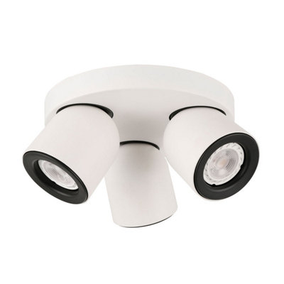 Luminosa Nuora Modern 3 Light Ceiling Spotlight Clusters, GU10