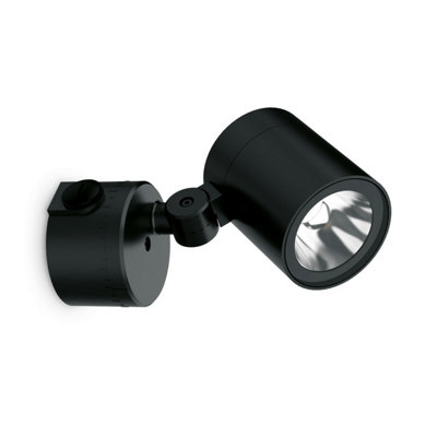 Luminosa O-Zone LED Single Spotlight Black 3000K IP66
