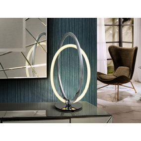 Luminosa Ocellis Integrated LED Table Lamp, Chrome