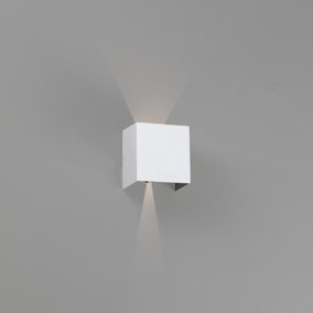Luminosa Olan Outdoor LED Up Down Wall Lamp White 6W 3000K IP54