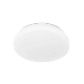 Luminosa Olra LED Round Flush Ceiling Light White 38cm 2400lm 3000K
