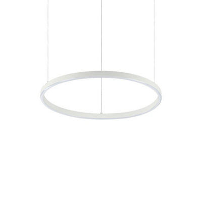 Luminosa Oracle Decorative Round Integrated Pendant Light White, 4000K, 30W