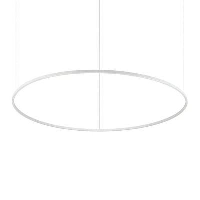 Luminosa Oracle Ring Integrated Led Pendant Ceiling Light White 150cm 3000K