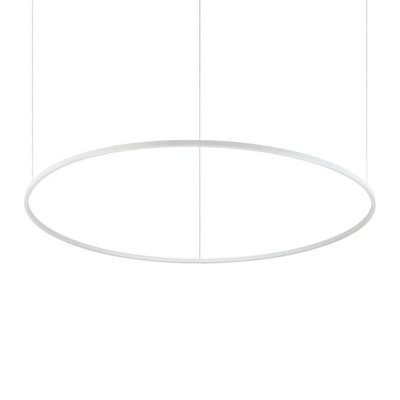 Luminosa Oracle Ring Integrated Led Pendant Ceiling Light White 150cm 4000K