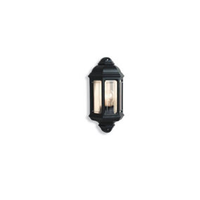 Luminosa Outdoor 1 Light Wall Lantern Black IP44, E27