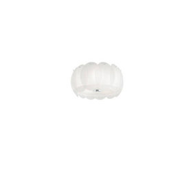 Luminosa Ovalino  5 Light Small Ceiling Flush Light White, E27