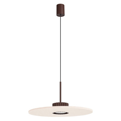 Luminosa Ovo Integrated LED Pendant Ceiling Light Brown, Beige 1x GX53
