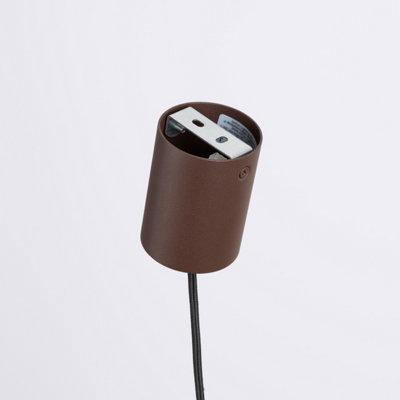 Luminosa Ovo Integrated LED Pendant Ceiling Light Brown, Beige 1x GX53