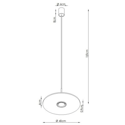 Luminosa Ovo Integrated LED Pendant Ceiling Light Brown, Beige 1x GX53