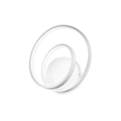 Luminosa OZ Dimmable Swirl Integrated LED Wall Lamp White, 3000K