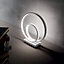 Luminosa Oz LED Decorative Swirl Integrated LED Table Lamp Gold, 3000K