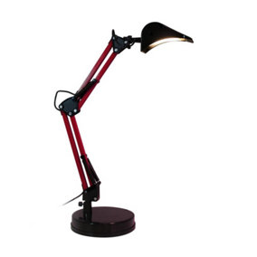 Luminosa Pala LED Articulated Desk Lamp 4W 350lm 3000K Red