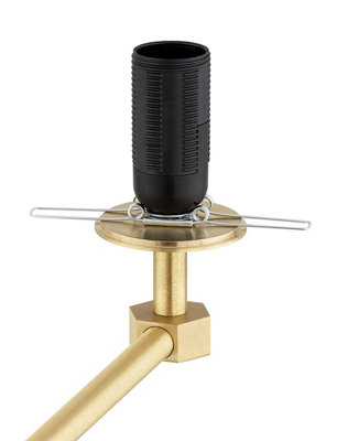 Luminosa Paloma Multi Arm Pendant Ceiling 5 Light Smoky (Fluted), Brushed Brass