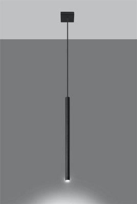 Luminosa Pastelo 1 Light Ceiling Pendant Black, G9