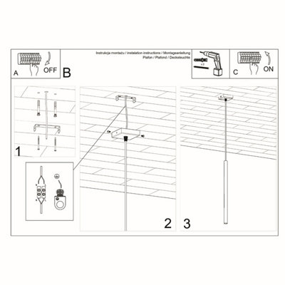 Luminosa Pastelo 1 Light Ceiling Pendant Black, G9