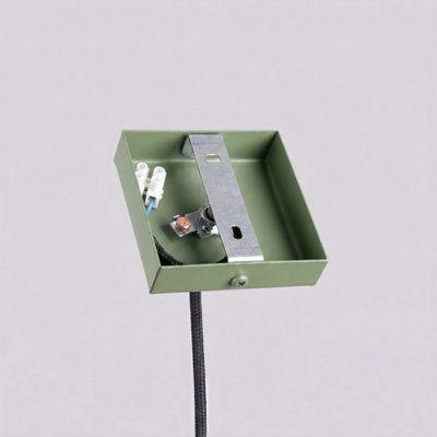 Luminosa Pastelo Slim Pendant Ceiling Light Sage 1x G9