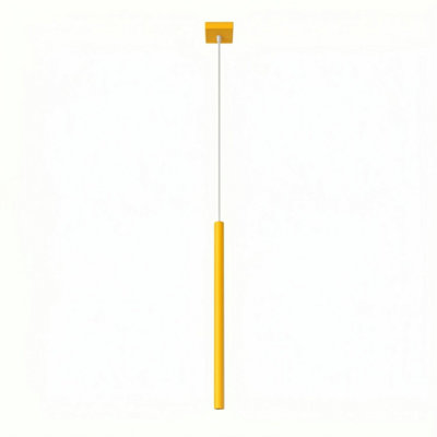 Luminosa Pastelo Slim Pendant Ceiling Light Yellow 1x G9