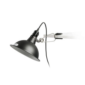 Luminosa Pepper 1 Light Table Clip On Lamp Black, E27