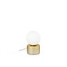 Luminosa PERLAGE Globe Table Lamp Brass, In-Built Switch, Non-Dim