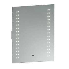 Luminosa Perle Bathroom Wall Light Silver IP44 with Mirrored Glass