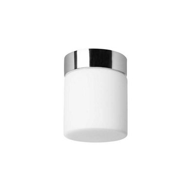 Luminosa Petit Bathroom LED Flush Ceiling Light Chrome 650lm 3000K IP44