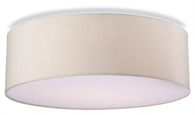 Luminosa Phoenix 2 Light Bathroom Flush Ceiling Light Cream IP54, E27