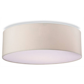 Luminosa Phoenix 2 Light Bathroom Flush Ceiling Light Cream IP54, E27