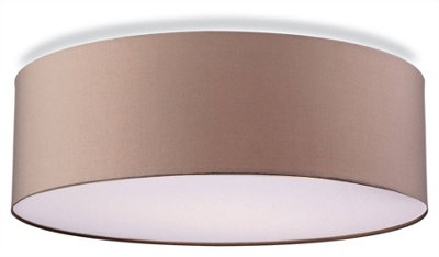 Luminosa Phoenix 2 Light Bathroom Flush Ceiling Light Taupe IP54, E27