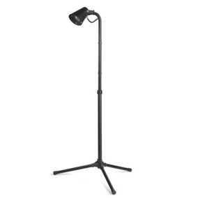Luminosa Picnic 1 Light Outdoor Floor Lamp Spotlight Black IP65