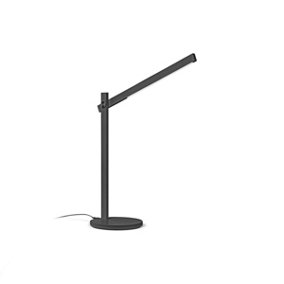 Luminosa PIVOT Dimmable Integrated LED Table Lamp Black, In-Built Switch, 3000K