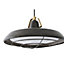 Luminosa Plec LED 1 Light Outdoor Dome Ceiling Pendant Light Old Brown IP44