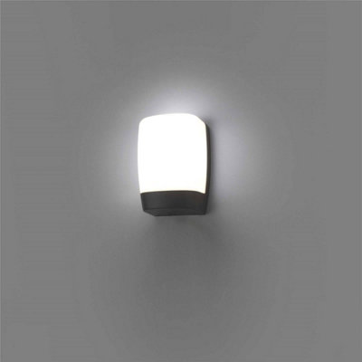 Luminosa Pol LED Outdoor Wall Light White, Dark Grey IP54
