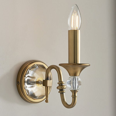 Brass candle wall deals lights