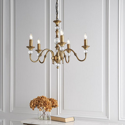 Luminosa Polina 5 Light Multi Arm Ceiling Pendant Chandelier