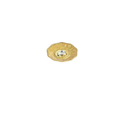 Luminosa Polka 1 Light Recessed Spotlight Brass, GU10